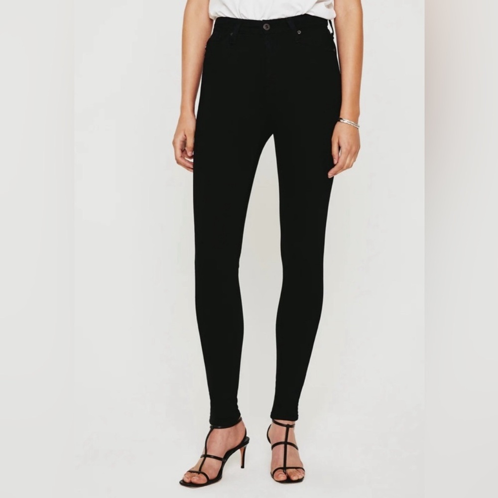 AG Adriano Goldschmied Womens Size 29 Mila High-Rise Super Skinny Jean Black